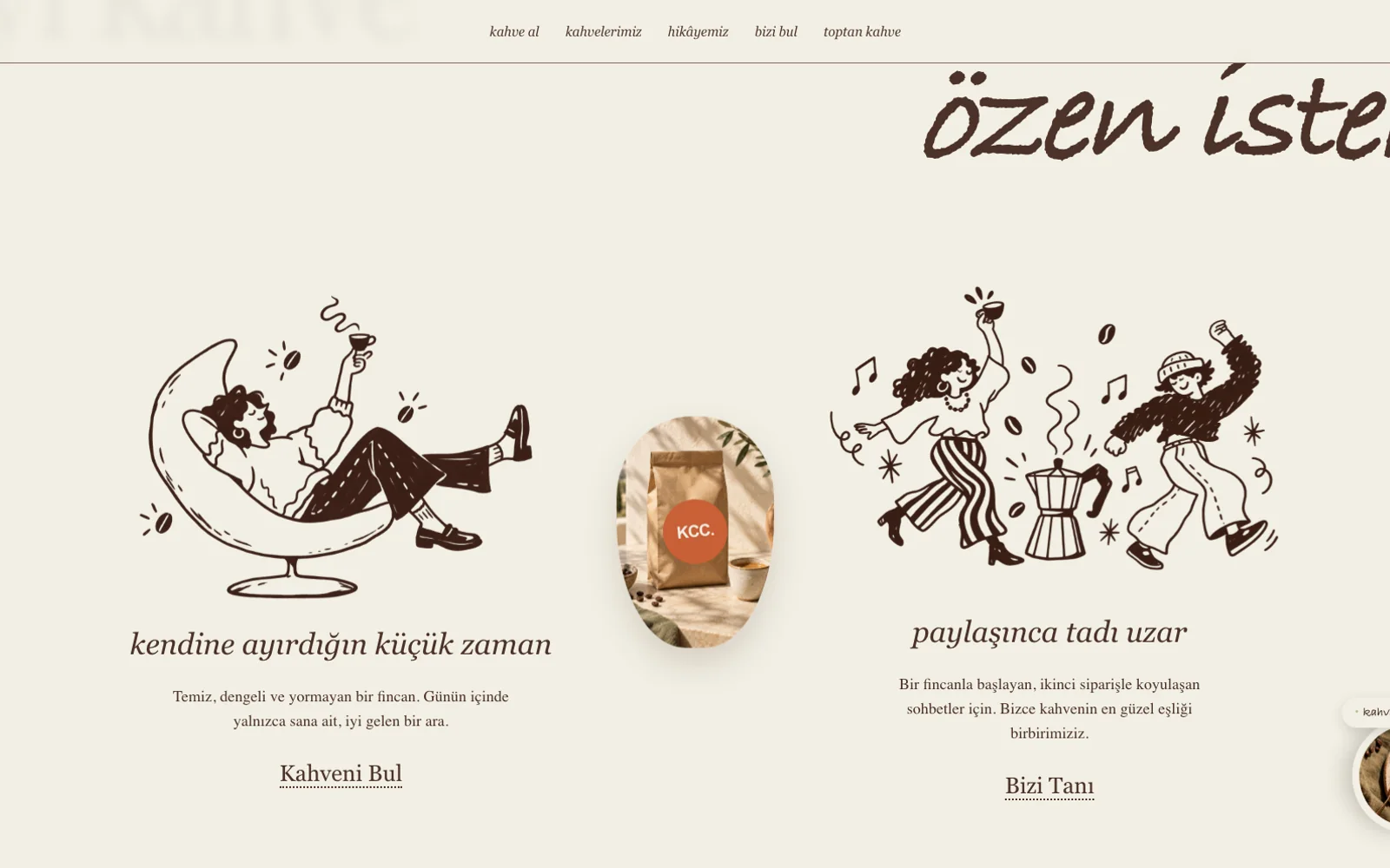 Konyaaltı Coffee Co. — Nitelikli Kahve & Kafe detaylı web sayfası ve mobil görünümü